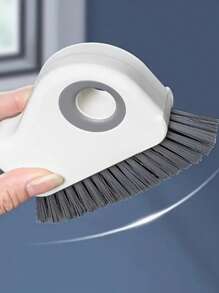 Brosse de nettoyage de rail de fenêtre 2-en-1 - Grattoir détachable pour porte et rebord de fenêtre, nettoyeur de coin de vitre et outil de fente de rebord en plastique