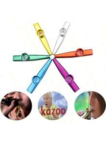 Metal Kazoo With Storage Box, Aluminum Alloy Kazoo, Compact Guitar & Ukulele Accompaniment Instrument, Portable Pocket Musical Instrument For Instant Playing, Musical Instrument Gift