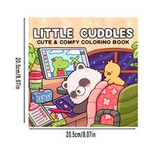 (Una versión deluxe actualizada, papel grueso de 22 páginas, 20 * 20cm) Libro para colorear lindo y cómodo, papel de acuarela, cubierta única, espacio cómodo para colorear, adecuado para que los adultos se relajen cómodamente | Día de San Valentín, Navidad, Halloween, Año Nuevo, Año Nuevo, Cumpleaños y fiestas. El regalo perfecto para todo tipo de festivales, adecuado para amigos, familiares y colegas, libros para colorear, libros, vuelta al colegio, material escolar - Una pieza - Ver 4