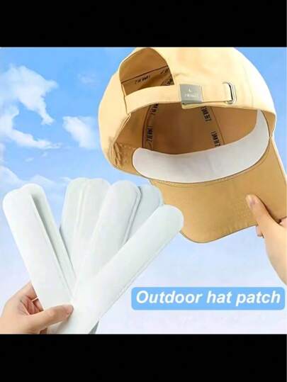 10/20pcs Disposable Brim Sweat Pad, Hat Anti Dirt Pad, Summer Outdoor Hat Sweat Absorption Patch, Leisure And Portable Travel Outdoor Accessories Travel Disposables Items Travel Hotel Essentials Outdoor Essentials Room Stuff Beach Travel Minis Periods Disposable Items Bathroom Accessories