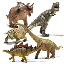 Juego de juguetes de dinosaurios gigantes, grandes juguetes de dinosaurios realistas para niños de 3 a 5 años - Regalos perfectos de dinosaurios para niños en cumpleaños - Figuras de juguete de dinosaurios con detalles pintados a mano - Figuras de dinosaurio gigantes