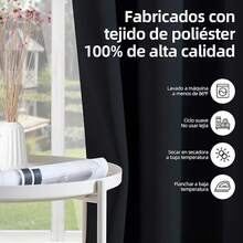 Curtains - Black - 1.32*1.40m - View 6