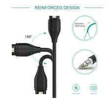 Charger Cable For Garmin Forerunner, Fenix, Vivoactive - Black - View 5
