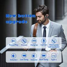 YYK530 Single Ear Business Headphone Bluetooth-Compatible Wireless IPX5 Waterproof Noise Reduction Sport Music Headset With Mic - YYK-530-2 - View 10