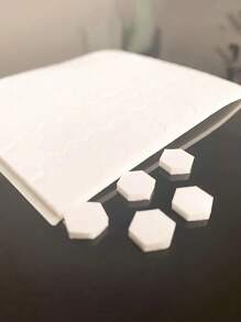 240/480/720 piezas Cinta adhesiva de espuma hexagonal gruesa y resistente de doble cara - Manualidades creativas DIY con adhesivo de alta viscosidad para tarjetas de hotel