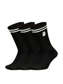 1/3/5 Pairs Back To School Quick-Dry Odor Control Antimicrobial Knit Fabric Socks - Multicolor - View 24