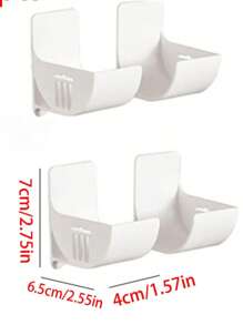 2/4/6pcs Non Perforated Garbage Bag Storage Rack, Adjustable Gap Kitchen Storage Rack, Suitable For Garbage Bags, Cling Film, Umbrellas, Rolling Pin Storage Rack, Cling Film Shelf, Kitchen Shelf, Sink Storage Rack, Closet Kitchen Organizer, Kitchen Storage And Organization, Kitchen Small Tools, Kitchen Storage Container