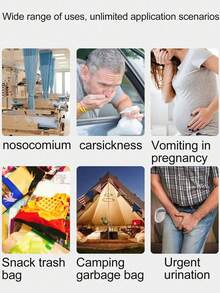 Disposable Vomiting Bag Cross-Border Car Travel Sickness Anti-Vomiting Bag Morning Sickness Emergency Children's Park Car Vomiting Bag - Multicolor - View 8