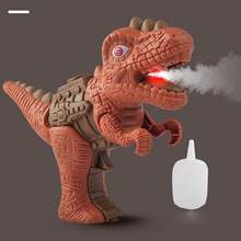 1pc Dinosaur Water Gun, Realistic Tyrannosaurus Rex Model With Simulated Light And Sound Effects, Suitable For Boys, Girls, Kids Indoor And Outdoor Interactive Toy