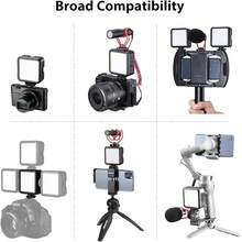 ULANZI Luz de Vídeo LED VL49 5500K Luz de Relleno Luz de Camara LED lámpara de luz fotográfica portátil para videocámaras DSLR, fotografía, batería incorporada de 2000mAh. - Negro - - Ver 6