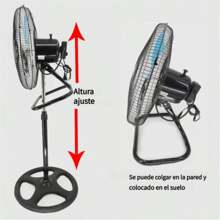 Ventilador de pedestal 18" 3 en 1: frescura, potencia y ahorro de espacio.Ventilador industrial de pared de sobremesa vertical para vientos fuertes,Ventilador de suelo,abanicar.