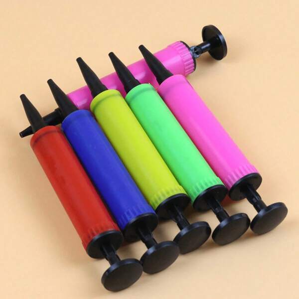 1/2/5 peças mini inflador de mão portátil pequeno balão de brinquedo bomba inflável, travesseiro inflável em forma de U bomba inflável