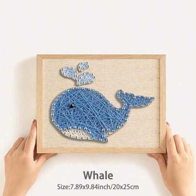 DIY String Art Kit mit Zubehör und Rahmen für Kinder Studenten Erwachsene Anfänger Haus Wanddekorationen einzigartiges Geschenk