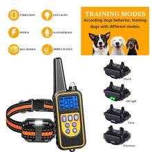 2600ft Remote Dog Training Collar, Rechargeable & Waterproof Electric Shock Collar For Small, Medium, Large Dogs 20-100lbs, With Beep, Vibration (1-99), Shock (1-99) Modes