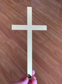 1pc Custom Acrylic Name And Cross Cake Charm, Acrylic Personalized BaptismTopper, Gold Baptism Cake Charm, Christening Cake Decor, Custom Name Charm,Personalized Name Cake Charm & Cross Custom Christening Cake Topper Baptism Decor Laser Cut Name Cake Plaque Mirror Acrylic, Available Sizes,Delicate Romance