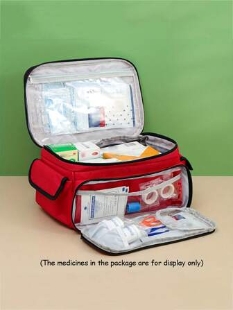 1 Travel Medicine Bag, Household Common Medicine Bag, Small Medicine Storage Bag, Storage Bag, Storage Box, Home Emergency Storage Box, School Medical Tool Kit,