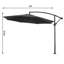 3M Cantilever Parasol Umbrella - Grey - View 5