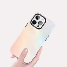 High Quality IMD Color Changing Mobile Phone Case For 16/15/14/13/12 Pro Max Plus, Shockproof Protection, Classic Hybrid Mobile Phone Case - Silver - View 7