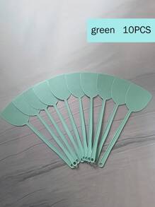1/6/10 pezzi Accoppatore di mosche in plastica per uso domestico, robusto con manico lungo per zanzare estive, fascia elastica extra ampia con foro per appendere alla parete, spesso per uso manuale