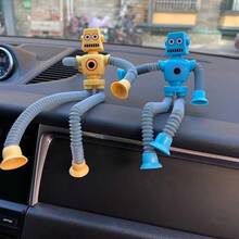 1/2/4 件套伸缩机器人坐立不安玩具，缓解压力挤压玩具 - 吸盤伸縮管解壓縮機器人 - 查看 11