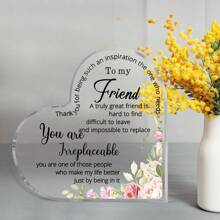 1pc,Friends Gifts For Women Friendship Bestie Plaque For Female Best Sister Gift Christmas Birthday Thank You Gift For Women Acrylic Friendship(Vintage Style)