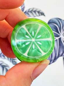 1 对可爱亚克力水果发夹，通勤百搭，春夏秋冬，可爱迷你发夹，爪夹