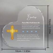 1 件西班牙语礼物，用于洗礼教父母，西班牙语礼物，教父母求婚，洗礼教父母，亚克力办公桌装饰， - transparent - 查看 8