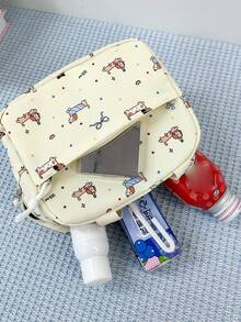 Fashionable New Versatile Cartoon Tie-Dye Large Capacity Backpack Set Of 3 - Multicolor - View 9