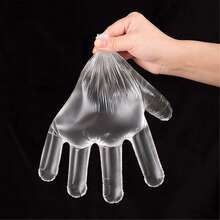 70/500pcs Plastic Gloves, Suitable For Cooking, Meal Prep, Kitchen Use, Barbecue, Cleaning, Restaurant Service And Crafts - Multicolor - View 10