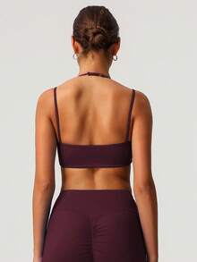 Sodalemon 女士双层可调节肩带 Beautyback 运动文胸