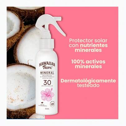  Protector Solar Hawaiian Tropic Mineral Milk SPF30 Spray 100ml