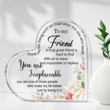 1pc,Friends Gifts For Women Friendship Bestie Plaque For Female Best Sister Gift Christmas Birthday Thank You Gift For Women Acrylic Friendship(Vintage Style)