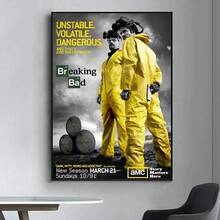 1 pièce Décoration de film à la mode "Breaking Bad" Affiche de film raffinée, convient pour le salon, le bar, peinture décorative rétro, œuvre d'art de haute qualité, sans cadre - Multicolore - Voir 41