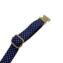 New Blue/Red Polka Dot Velvet Zinc Alloy Dog Collar, Adjustable Size Suitable For Small, Medium, Large Pets, Soft & Comfortable Velvet, Zinc Alloy Clasp, Gold Plated, More Solid Than Plastic Buckle, Easy To Fasten And Unfasten (Color May Vary Slightly Due To Fabric Batch Difference)