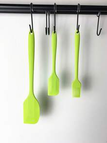 1/3件套，硅胶厨具3件套，全包硅胶刷烘焙工具套装，抹刀油刷套装蛋糕工具，大刮刀，小刮刀，小油刷