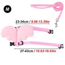 2 Stücke Engelsflügel Geschirr und Leine Set, einziehbare verstellbare Leine Brustgeschirr geeignet für kleine Haustiere