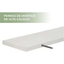 Estante Flotante Moderno Material de Melamina 15x30 (Nuevo Nogal) - gris - Ver 5