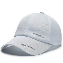 1 Stück Herren Baseballkappe aus atmungsaktivem Mesh, einstellbarer Outdoor-Sonnenhut für Frühling/Herbst, geeignet für Reisen, Strand, Party