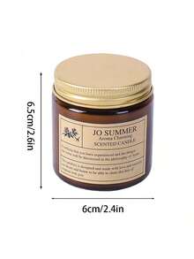 1pc Home Scented Candle, Pressure Relief Candle Gift | Meditation | Yoga | SPA | Relax, Women's Amber Jar Candle, Birthday, Valentine's Day, Aromatherapy Christmas Candle Aromatherapy Can Be Women's Candle Gift, Natural Soy Wax Amber Candle Set, Tea Light Candle, Easter, Father's Day, Mother's Day Gift, Household Everyday Items - Multicolor - View 7