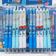 Disney 36 Disney Stitch Series Erasable Glue Pen, A 0.5-Millimeter Cartoon-Themed Ink Pen, Official Stationery Suitable For Use In Schools And Offices, A Perfect Gift For Festive Parties, Birthdays, Valentine's Day, And New Year.