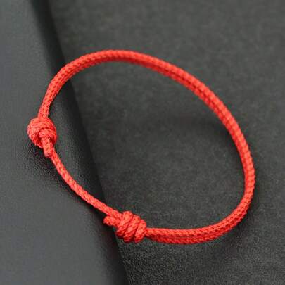 diffone 2mm Milan Rope Handmade Red String Bracelet Simple Men Adjustable Braided Cord Bracelet For Armband Jewelry