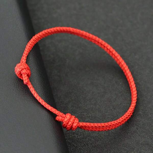 diffone 2mm Milan Rope Handmade Red String Bracelet Simple Men Adjustable Braided Cord Bracelet For Armband Jewelry
