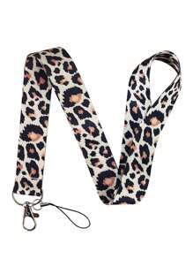 1pc Colorful Leopard Print Lanyard ID Card Holder Set, Suitable For Doctors, Nurses, Students, Teachers, Exhibition Staff ID Badge Lanyards, Can Be Used As Exhibition, Gift, Keychain Or Daily Use Car Accessories Bag Charm School