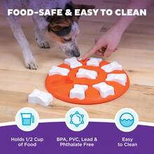 Outward Hound By Nina Ottosson Dog Smart Treat Puzzle Enrichment Toy, Level 1 Beginner, Orange - Chó thông minh (màu cam) - Xem 5