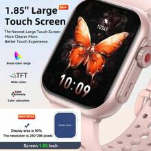 GUHUAVMI GUHUAVMI Smart Watch For Women Men, Wireless Calling/Dial, Incoming Call/SMS Reminder, Alarm Clock, 1000mAh Battery, Fitness Tracker With Pedometer/Sleep Monitoring, 1.85inch Full Screen Touch Smartwatch Ultra 2, Compatible With Android IOS