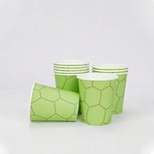 10 pièces/20 pièces/50 pièces Gobelets en papier verts tortue, thème de tortue pour boissons d'anniversaire, décorations de fête de tortue pour fournitures de fête d'anniversaire