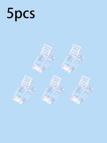 10/5/3/1pc Fixing Clip Set, Nail Extension Gel Mold, For Rapid Forming Gel, Crystal Extension Gel False Nail Mold Fixing Clip, DIY Nail Art Tools