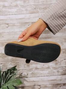 Women's Casual, Versatile, Lightweight, Round Toe Mary Jane Shoes. Adjustable Strap Design To Fit Different Foot Sizes Comfortably. Suitable For Pairing With Dresses Or Pants, For Casual To Formal Occasions, Ideal For Creating A Unique Style