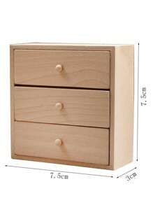 1pc 1:12 Scale Wooden Handmade Doll House Cabinet, Can Be Used As Shoe Cabinet, Storage Rack, Bookshelf, Display Shelf, Wine Cabinet, Drawer Cabinet, Multifunctional Cube Cabinet, Exquisite Dresser, Suitable For Various Placements, Applicable For Various Projects