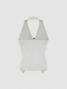 女士露背吊带针织背心，性感休闲优雅，适合音乐节、假期及各种场合，也适合海滩、海边、游泳等活动。